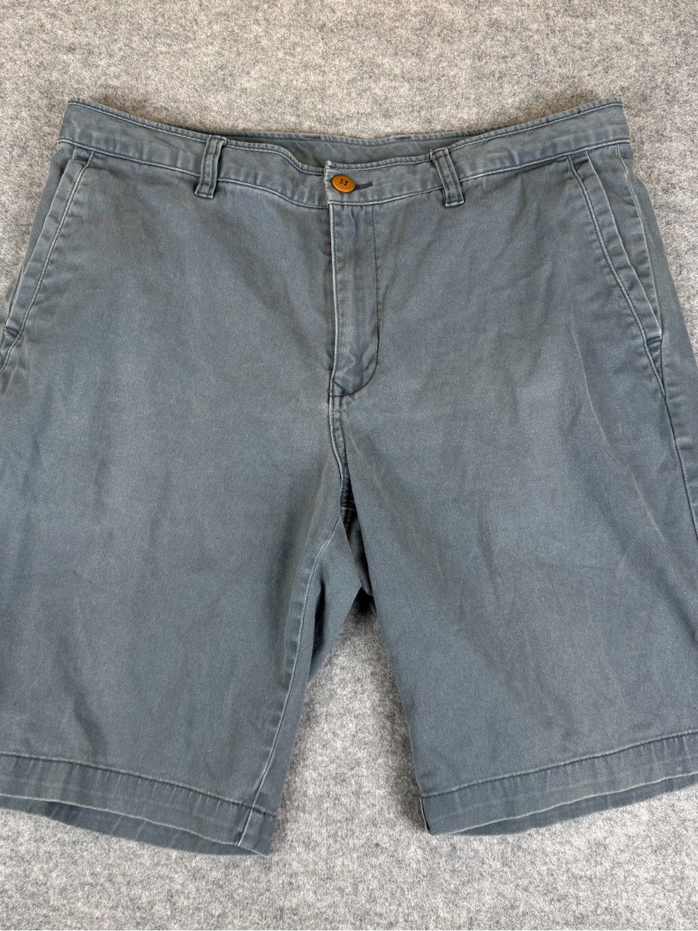 Tommy Bahama Boracay Men’s Shorts 34 Grey Stretch Cotton Chino Flat Front